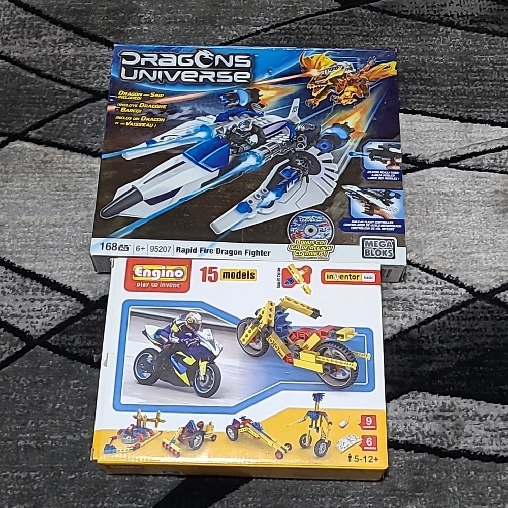 MEGA BLOKS RAPID FIRE DRAGON FIGHTER ENGION 15 MODELS BUNDLE